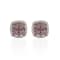 18K Gold Over Sterling Silver Kunzite And Natural Zircon With Rhodium
Studs 9.83ctw