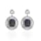 Sterling Silver Ametrine,White Topaz And Natural Zircon Earrings 11.14ctw