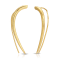 14k Yellow Gold Overlay on Brass Sleek Talon Ear Climber