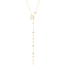 14k Yellow Gold Overlay on Brass Balli Lariat