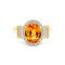 14K Yellow Gold Spessartite and Diamond Ring 2.72ctw