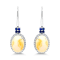 18K White Gold Ethiopian Opal, Sapphire and Diamond Earrings 7.30ctw