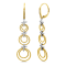 18K Yellow Gold Drop Dangle Diamond Earrings 0.54ctw
