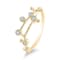 14K Gold Diamond Leo Zodiac Constellation Ring .19ctw