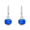 18K White Gold Kyanite and Diamond Earrings 4.77ctw