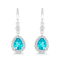 Pears Shaped Paraiba Topaz Earrings