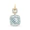 18K Yellow Gold Sky Blue Topaz and Diamond Pendant 6.94ctw