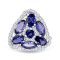 Sterling Silver Oval,Round,Marquise Iolite Pendant