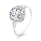 18K White Gold White Topaz and Diamond Ring 2.63ctw