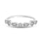 18K Petite White Gold Diamond Ring  .14ctw