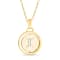 14K Yellow and White Gold Gemini Zodiac and Constellation Rotary Pendant