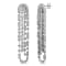 18K White Gold Drop Dangle Diamond Earrings 2.55ctw