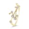 14K Gold Diamond Taurus Zodiac Ring .12ctw