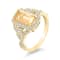 18K Yellow Gold Ethiopian Opal and Diamond Ring 1.67ctw