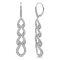 18K White Gold Drop Diamond Earrings 2.26ctw