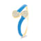 14K Yellow Gold Diamond Bypass Ring 0.23ctw
