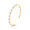 18K Petite Yellow Gold Diamond Adjustable Ring .07ctw. Adjusts from
size 6 to 8.