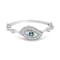 18K White Gold London Blue Topaz and Diamond Ring  .36ctw