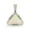 18K Yellow Gold Ethiopian Opal, Tsavorite, and Diamond Pendant 6.28ctw