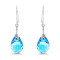 Sky Blue Topaz Drop Earrings