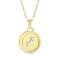 Yellow gold Plate over Sterling Silver Sagittarius Zodiac Constellation Pendant