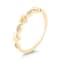 18K Yellow Gold Diamond Heart Ring  .06ctw