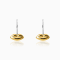 TANE Bésame Solitaire Sterling Silver & 23 Karat Yellow Gold Vermeil Earrings