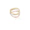 TANE Vaivén Tricolour Sterling Silver & 23 Karat Yellow & Rose
Gold Vermeil