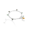 TULUM Por TANE 23 Karat Yellow Gold Over Sterling Silver Double Bracelet