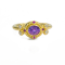 Classic Collection Ring in 22kt & 18kt gold set with Purple and
Magenta Sapphires and Diamonds