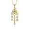 Classic Collection Pendant in 22kt & 18kt gold set with Mint Green
Tourmaline and Diamonds