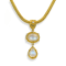 Classic Collection Pendant in 22kt & 18kt gold set with Blue
Moonstones and Diamonds