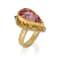 Clasic Collection Ring in 22kt & 18kt gold set with Morganite and Diamonds