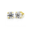 1/4 Carat Round Diamond 4-Prong Stud Earrings in 14K Yellow Gold (I-J;I2-I3)
