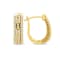 0.40 Carat Diamond Hoop Earrings in Yellow Gold-Plated Sterling Silver