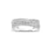 1/3 Carat Diamond Crossover Ring in Sterling Silver