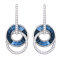 BELLARRI 14kt White Gold Blue Topaz Gemstone Earrings from the Malibu Collection