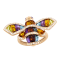 BELLARRI 14kt Rose Gold Multi Color Gemstone Ring from the Queen Bee Collection