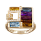 BELLARRI 14kt Rose Gold Multi Color Gemstone Ring from the Boulevard III Collection