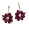BELLARRI 14kt Rose Gold Rhodolite Gemstone Earrings from the
Mademoiselle Collection