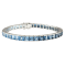 BELLARRI® 14kt White Gold Blue Topaz Gemstone Bracelet from the Eternal
Love Collection.