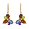 BELLARRI 14kt Rose Gold Multi Color Gemstone Earrings from the Queen Bee Collection