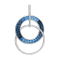 BELLARRI 14kt White Gold Blue Topaz Gemstone Enhancer from the Malibu Collection