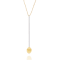 "Elite" 18kt Gold and Diamonds bar elegant pendant