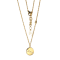 Fine Silver Plated and Gold Flash Cubic Zirconia Zodiac Taurus Sign
Pendant Necklace, 16" + 2"