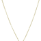 18K Yellow Gold Plated Sterling Silver Cubic Zirconia Baguette Cut
Pendant Necklace, 18"