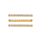 Venice Yellow Gold Tone Apple Watch Band Charms With Hinge
38/40mm.-Watch Not Included Set of 3