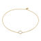 Sterling Silver Diamond Circle Adjustable Bolo Bracelet with Wheat
Chain, 9"