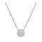 1.25 Cts Round Shaped Lab-Grown Halo Diamond Pendants in 14K White Gold
(F-G, VS2-SI1, 1.25 Cttw)