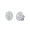 1 Cts Oval Shaped Lab-Grown Halo Diamond Earrings in 14K White Gold
(G-H, VS-SI, 1 Cttw)